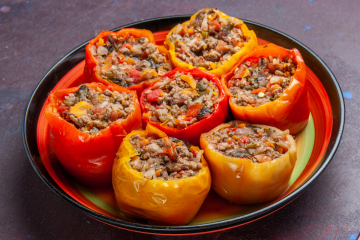 פלפל ממולא בבשר בקר